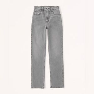Abercrombie and finch grey mom jeans